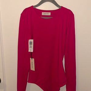 Babaton Aritzia Pink Bodysuit size XS